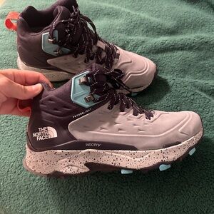 The North Face Gray and Black Athletic Shoes